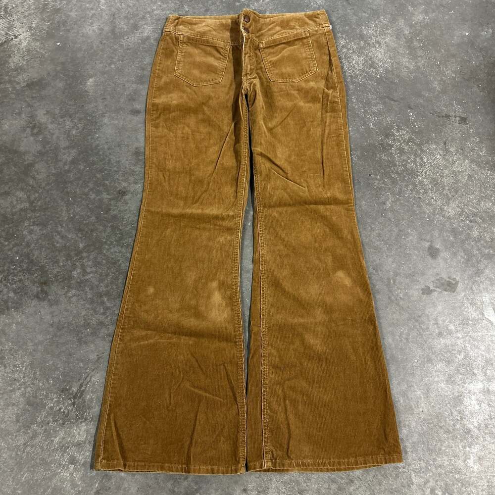 Y2K Gap Size 10 Brown Corduroy Flare Pants